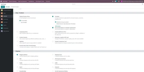 Configuration 1 de la tarification géolocalisée